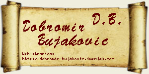 Dobromir Bujaković vizit kartica